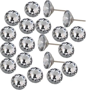 RDEXP 20pcs Furniture Sofa Decor 25 X 37mm Crystal Upholstery Nails One Size  - Picture 1 of 9
