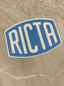 Ricta 3” Inch Skateboard Sticker Waterproof Blue Skate Decal - Picture 1 of 2