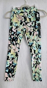Cat & jack Girls Leggings V-Waist Pocket Slim Fit Black Tie-Dye Size M (8) - Picture 1 of 2
