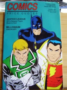 COMICS PRICE QUOTES COMIC GUIDE TO PRICES AND TRENDS 1987 OCTOBER BATMAN FLASH - Picture 1 of 3