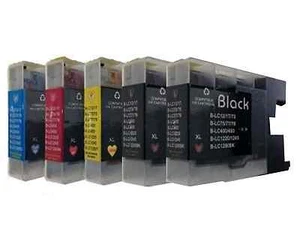 5 Druckerpatronen kompatibel mit Brother MFCJ430W, MFC- J625DW, MFC- J825DW - Picture 1 of 1