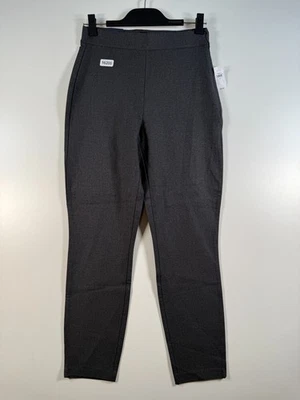 全新带标签 Gap 女式紧身高腰弹力拉休闲灰色 8 码 13.5x26.5 — 第 1/4 张图片
