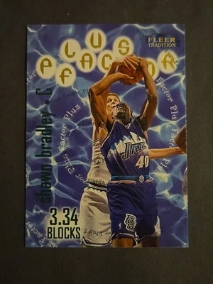 1998-99 Fleer Tradition Plus Factor Shawn Bradley #138 Mavericks NBA - Image 1 of 2