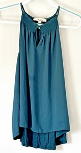 Loft smaragdgrünes ärmelloses Tanktop mit Schlüsselloch vorne Größe XL - Bild 1 von 3