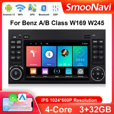 7" Autoradio 32GB CarPlay Für Mercedes Benz A/B-Class W169 W245 Sprinter Viano - Bild 1 von 4