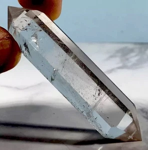 Natürlicher einzigartiger Vogel Stil Quarz Kristall Spitze Roh Edelstein + Samt Geschenktüte - Bild 1 von 6