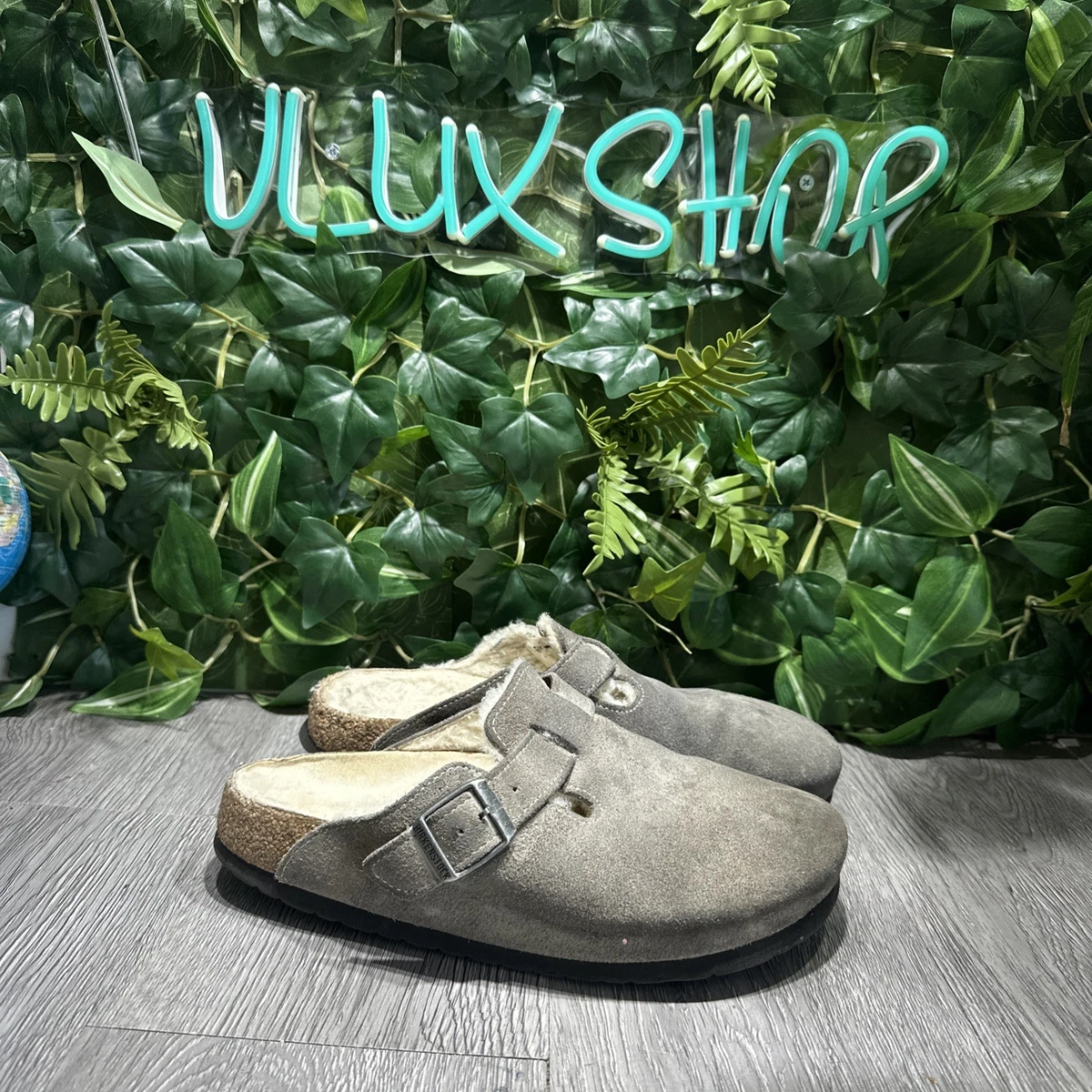 Birkenstock Boston Gray Sandals for Women for sale - eBay