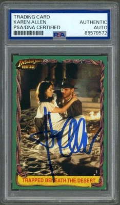 2008 Topps Raiders Lost Ark Marion #20 Karen Allen Signed Auto PSA DNA Card - Image 1 of 2