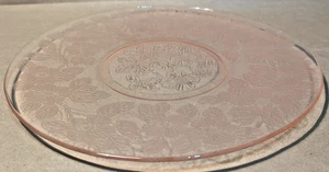 MacBeth-Evans Rosa Vertiefung Glas Hartriegel 12" Teller - Bild 1 von 7