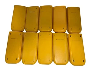 LOT Of 28 TI-84 Plus Slide Cover Replacement Texas Instruments Yellow Grade C - Picture 1 of 3