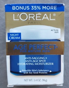 L'oreal Age Perfect Night Cream Mature Skin Anti Sagging 3.4 oz BONUS SIZE - Picture 1 of 1