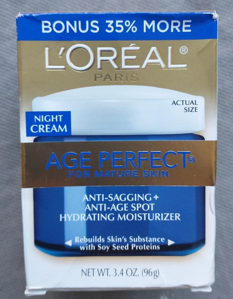 L'oreal Age Perfect Night Cream Mature Skin Anti Sagging 3.4 oz BONUS SIZE - Image 1 of 1