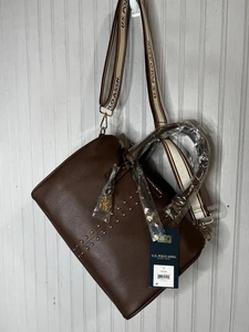 Bolso Bandolera U.S. Polo Assn para Mujer Talla Única Marrón Tachonado - Imagen 1 de 17