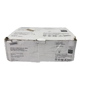 Maintenance Warehouse LED Bulb PAR38 12W 3000K 1100 Lumens Dimmable 12-Pack New - Picture 1 of 10