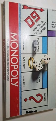 1975 Vintage Parker Brothers Monopoly Gameboard #9 Open Box. Collectors Item. - Image 1 of 4