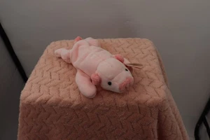 Ty 4005 Beanie Babies Squealer The Pig 8 inch Plush Toy - Pink - Picture 1 of 8