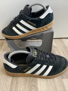 Unisex Schwarz Adidas Hamburg Turnschuhe Gummisohle 2020 Größe 7 UK EU 40,5 - Bild 1 von 11