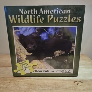 North American Wildlife Puzzle Black Bear Cub by Ken Jenkins 550 PCs New Sealed - Picture 1 of 8