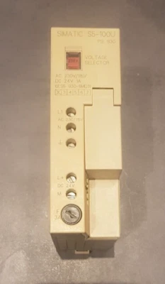 Bloc d'alimentation PS 930 pour automate Siemens SIMATIC S5-100U - Photo 1/4