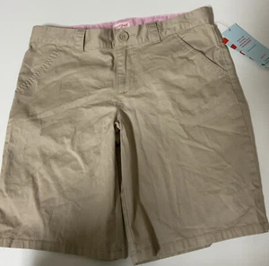 ๐งท CAT & JACK GIRLS SCHOOL UNIFORM SHORTS KHAKI SIZE 12plus ๐ - Picture 1 of 2