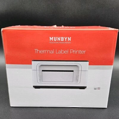 MUNBYN Thermal Shipping Label Printer 4x6 UPS USPS FedEx eBay Amazon Aqua USB - Image 1 of 4
