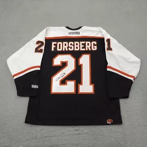 Philadelphia Flyers maglia uomo grande Peter Forsberg firmata auto CCM VINTAGE HOME - Foto 1 di 18
