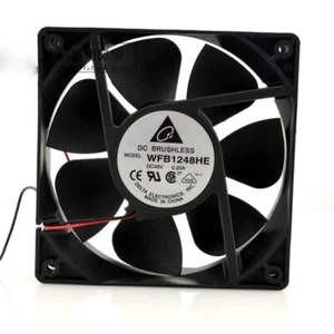 DELTA 12038 48V 0.20A WFB1248HE 12CM Chassis Cooling Industrial Fan Mute - Picture 1 of 5