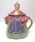 Vintage Shawnee Granny Ann Teapot Airbrushed Multi-Colored with Gold Trim