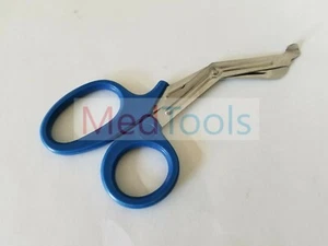 Tijeras de tijeras EMT 7,25" vendaje azul paramédico - Imagen 1 de 2