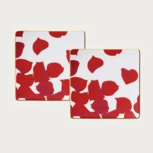 Noritake Rosa Rossa 15cm square plate set of 2 bone china New Gift - Picture 1 of 4