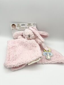 Blankets and Beyond Bunny Rabbit Baby Lovey Security Blanket Plush Pink New