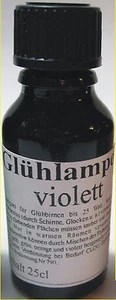 Glühlampen Tauchlack 25ml lila Lampenlack violett Glühlampenlack Glühlampenfarbe - Bild 1 von 2