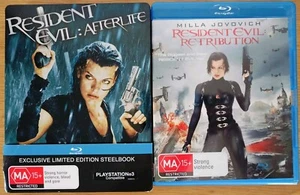 Resident Evil Afterlife SteelBook Edition + RE Retribution Blurays EXC - Picture 1 of 12