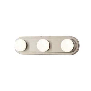 Hampton Bay Midford 3-Light Brush Nickel LED Bathroom Vanity Light Bar - Picture 1 of 8