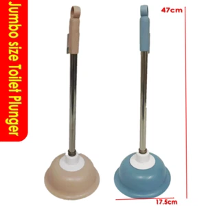 1pc Jumbo Large Toilet Plunger Kitchen Laundry Sink Rubber Hand Plungers Random - Picture 1 of 12