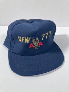 Vintage American Airlines 777 DFW Airport Union Gimme Truckermütze Kappe - Bild 1 von 3