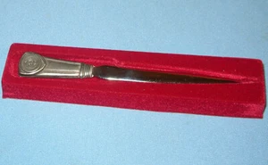 Vintage Selwin Pewter Central University College of Iowa Pella Letter Opener NEW - Picture 1 of 10