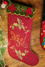 Beautiful Handmade Needlepoint Christmas Stocking Lovely Kids Decorated Xmastree