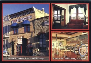 Red Garter Bed & Bakery Route 66 Williams Arizona Advertising Postcard - Picture 1 of 2