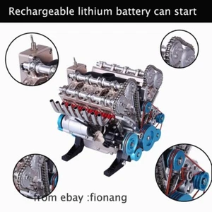 Saturn Culture Engine Model All Metal Assembly Mini Car Engine Toy V8 Assembly - Picture 1 of 9