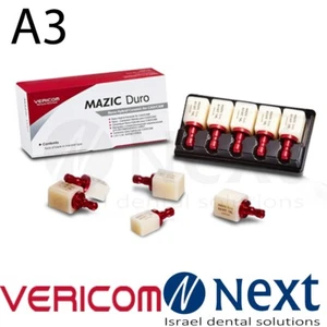 Dental Vericom MAZIC Duro Nano Hybrid Keramik für CAD/CAM L12 A3 - LT 5 Stück - Bild 1 von 3