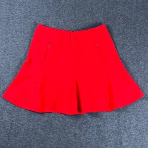Tail Skort Womens 4 Orange Red Paprika Ladies Golf Flare Slit Pockets - Picture 1 of 9
