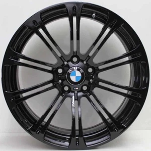 19 INCH GENUINE BMW M3 E90/E92 WIDE PACK FORGED ALLOY WHEELS IN BLACK - Picture 1 of 2