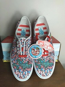 NEW Vans Shoes Where's Waldo Mens 10 Women 11.5 Limited Edition With Box - Picture 1 of 12