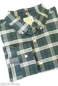 St. John's Bay NEU grün dreifach kariertes Langarm Oxford geknöpftes Hemd Big 2XL QCO - Bild 1 von 5