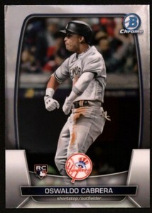 2023 Bowman Chrome Oswaldo Cabrera #33  Baseball Rookie NY YANKEES RC