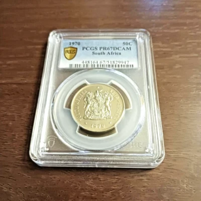1970 South Africa 50 Cents PR67 DCAM - Image 1 of 4