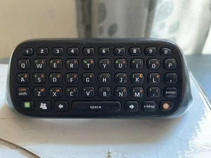 XBOX 360 MESSENGER KEYPAD Official Microsoft Black Chat Pad Keyboard - Picture 1 of 3