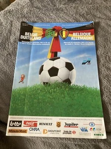 1991 BELGIUM V GERMANY EURO 92 QUALIFIER QUALIFYING GROUP 5 PROGRAMME - Picture 1 of 8