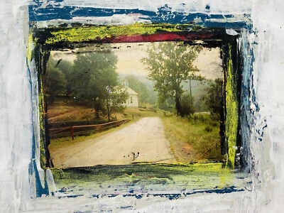 Photo Collage Painting West Virginia Country Church Religious 10x10 Canvas - Image 1 of 4